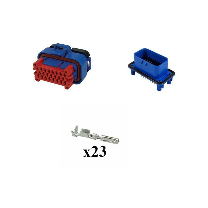 

Kit Conector Ampseal Macho Hembra 23 Vías azul PCB