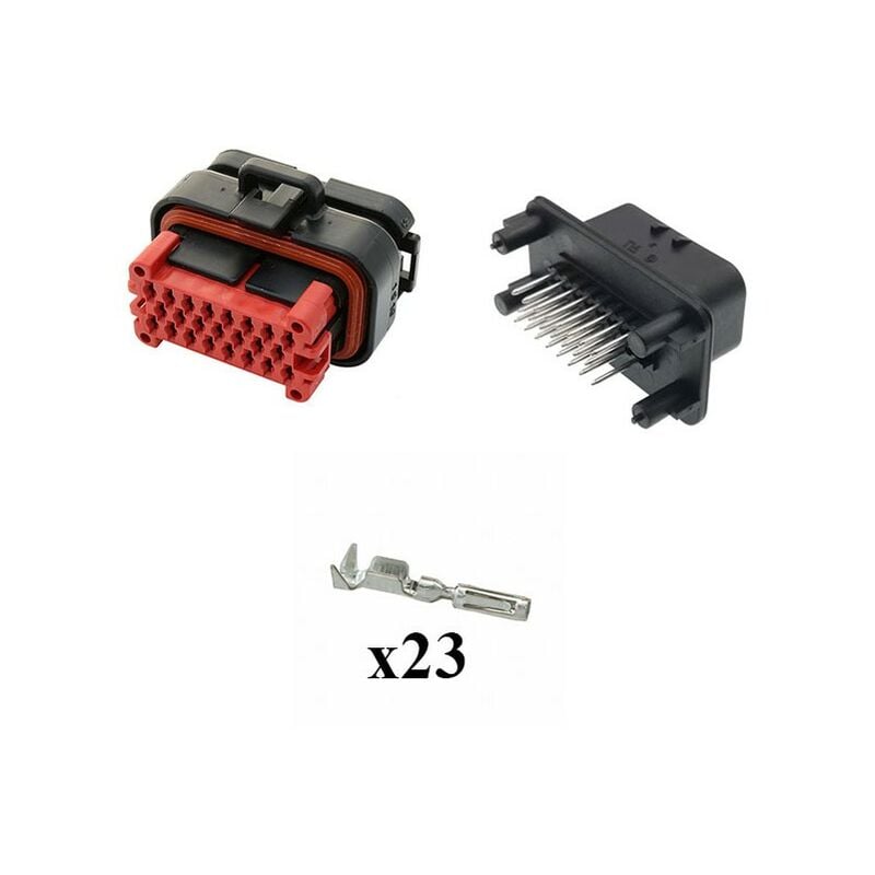 

Kit Conector Ampseal Macho Hembra 23 Vías negro PCB