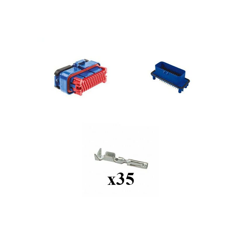 

Kit Conector Ampseal Macho Hembra 35 Vías azul PCB