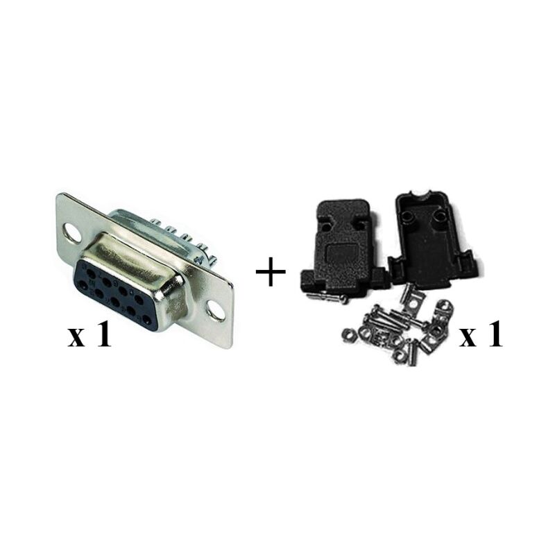 

Kit Conector D-SUB DB9 Hembra Soldadura