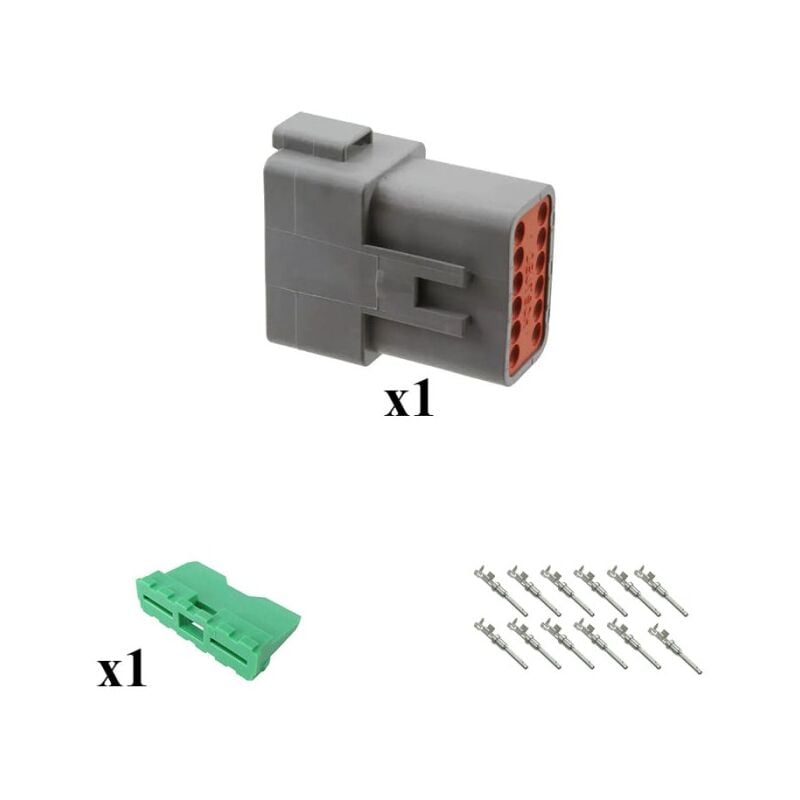 

Kit Conector DT series Hembra 12 Vías