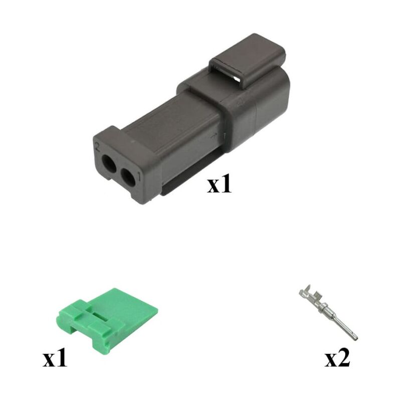 

Deutsch - Kit Conector DT series Hembra 2 Vías
