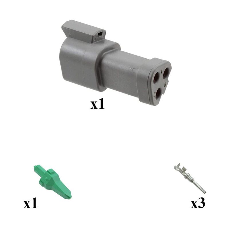 

Deutsch - Kit Conector DT series Hembra 3 Vías