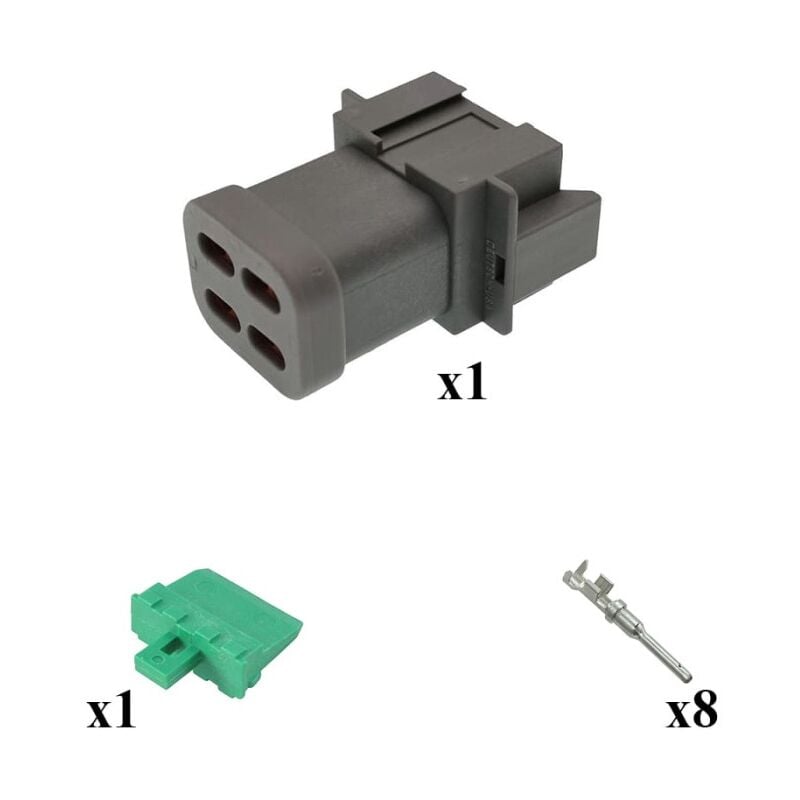 

Kit Conector DT series Hembra 8 Vías