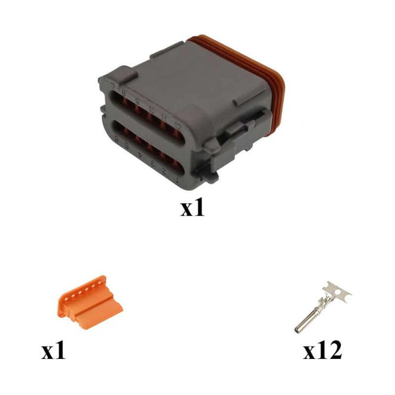 

Kit Conector DT series Macho 12 Vías