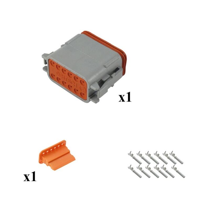 

Kit Conector DT series Macho 12 Vías C015