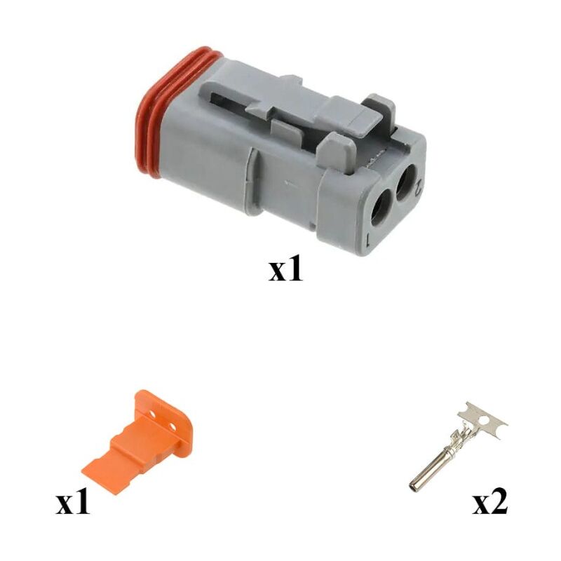 

Deutsch - Kit Conector DT series Macho 2 Vías
