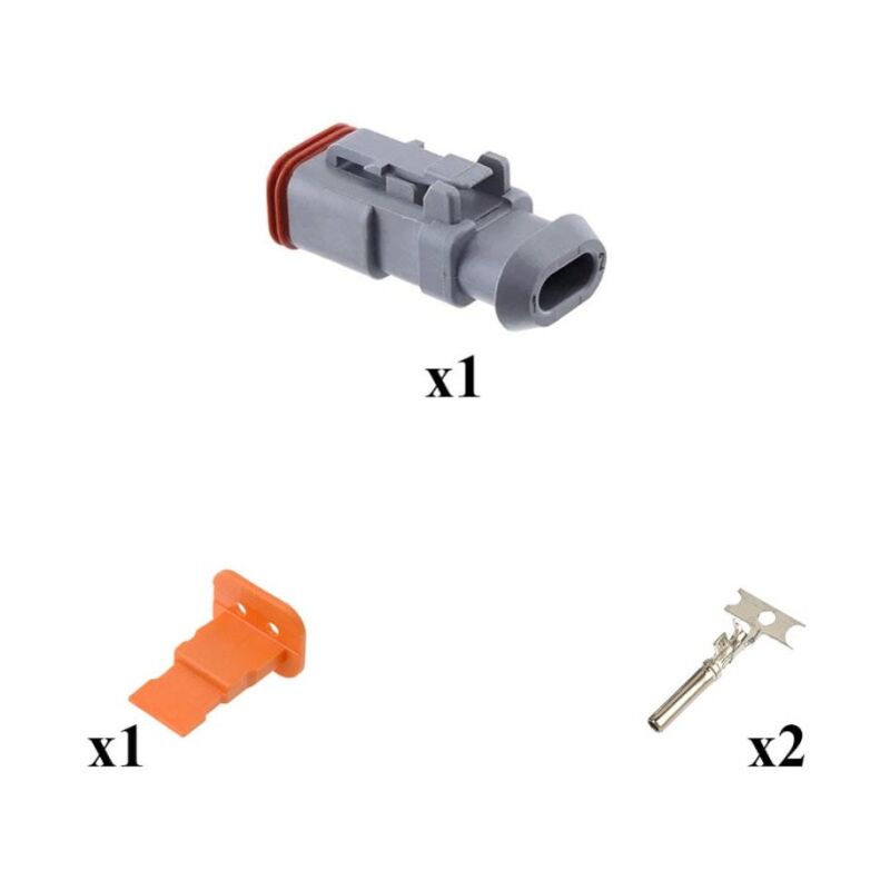 

Kit Conector DT series Macho 2 Vías E008