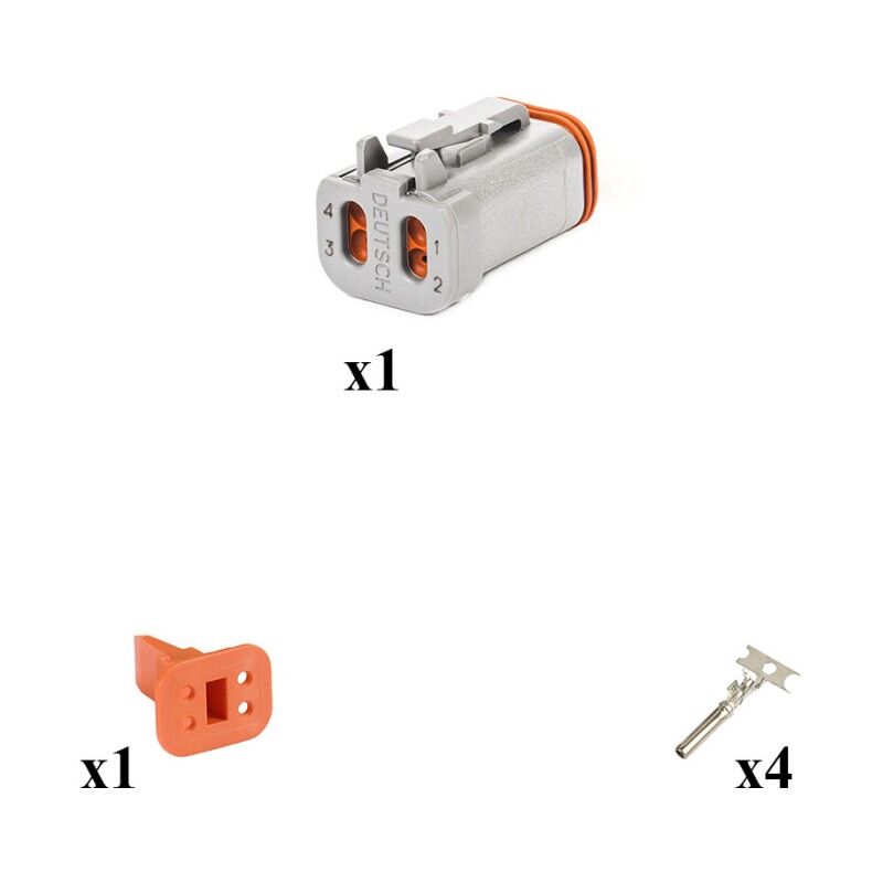 

Deutsch - Kit Conector DT series Macho 4 Vías