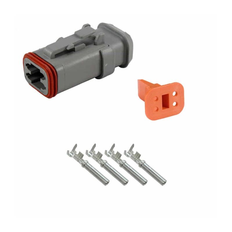 

Kit Conector DT series Macho 4 Vías CE04