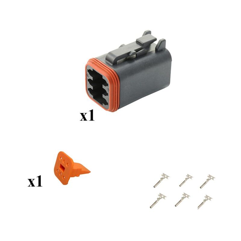

Kit Conector DT series Macho 6 Vías CE06