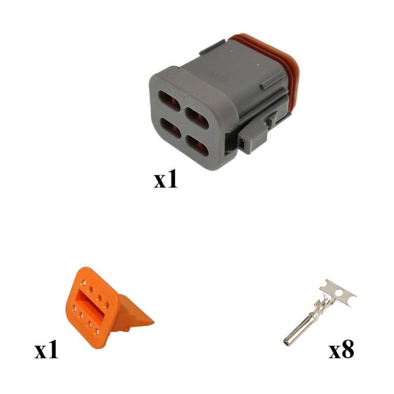 

Deutsch - Kit Conector DT series Macho 8 Vías