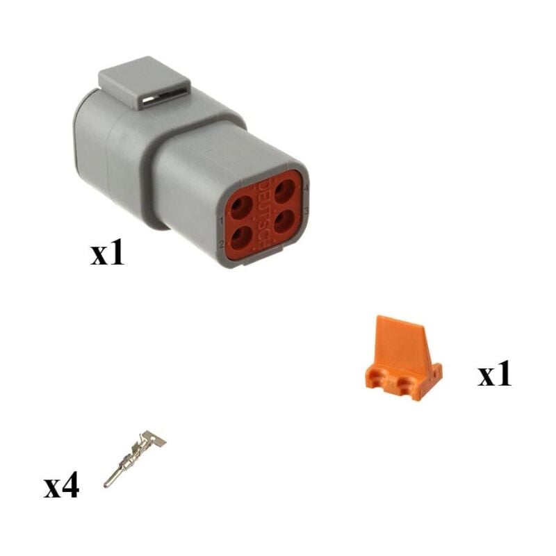

Kit Conector DTP series Hembra 4 Vías