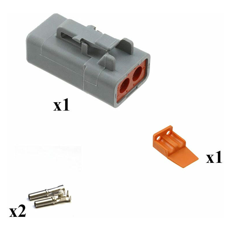 

Deutsch - Kit Conector DTP series Macho 2 Vías