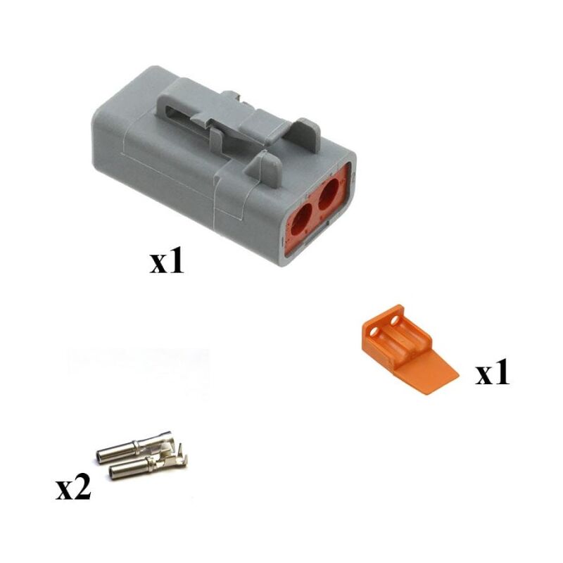 

Kit Conector DTP series Macho 2 Vías