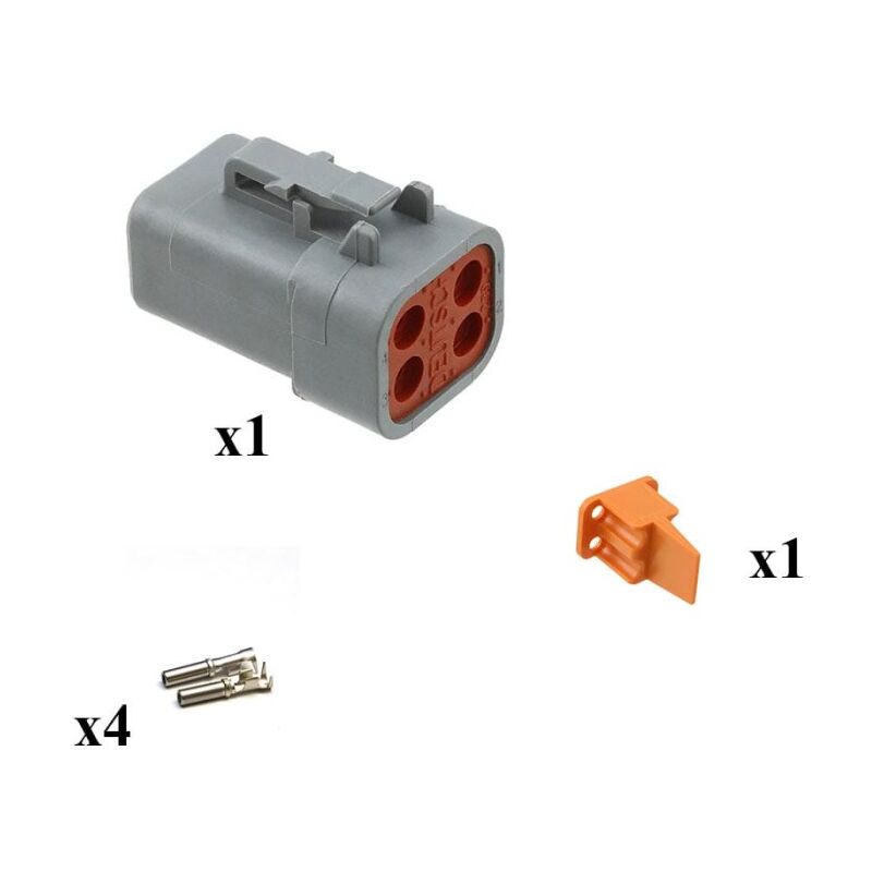 

Kit Conector DTP series Macho 4 Vías