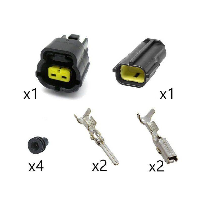 

Te/connectivity - Kit Conector Econoseal J-Mark II macho hembra 2 Vías