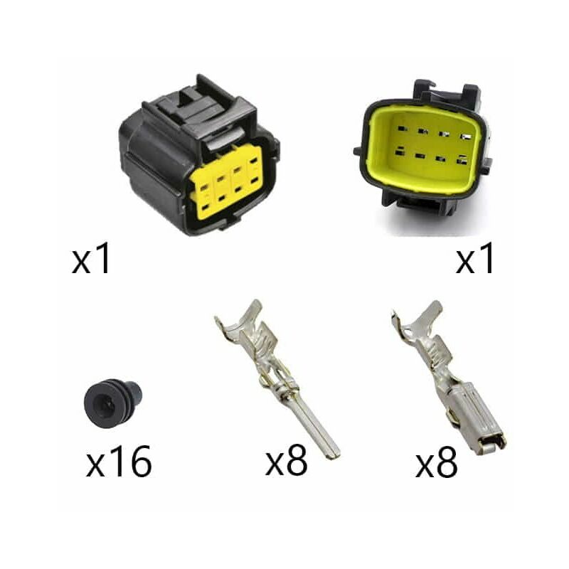 

Kit Conector Econoseal J-Mark II macho hembra 8 Vías