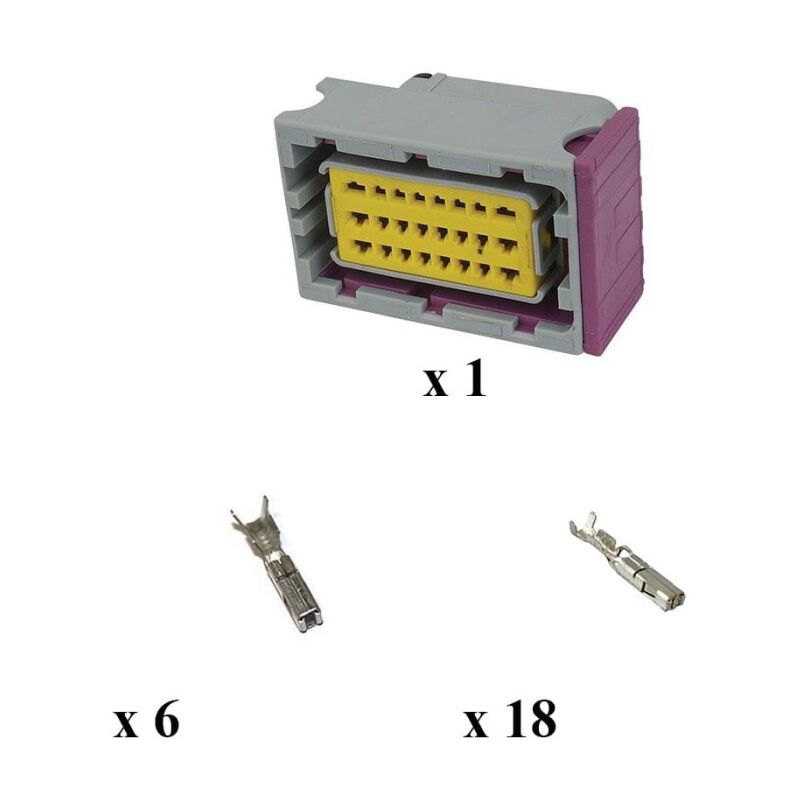 

Kit Conector Framatome 24 Vías Hembra Sellado Gris