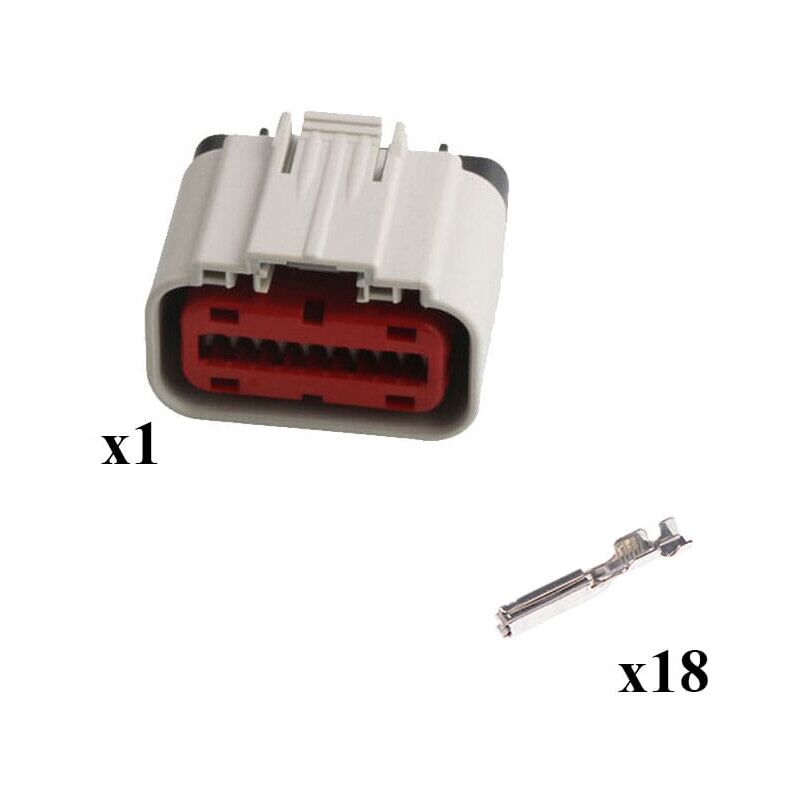 

Kit Conector G.64 series Macho 18 Vías blanco