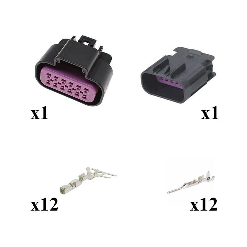 

Kit Conector GT 150 series Macho Hembra 12 Vías