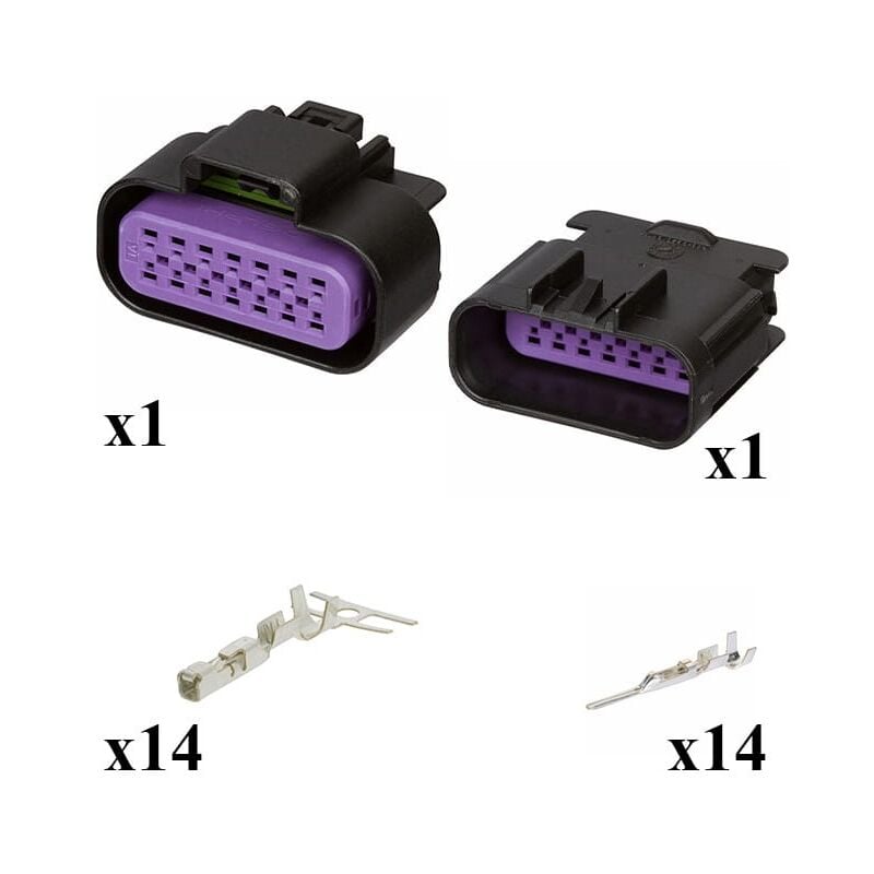

Kit Conector GT 150 series Macho Hembra 14 Vías