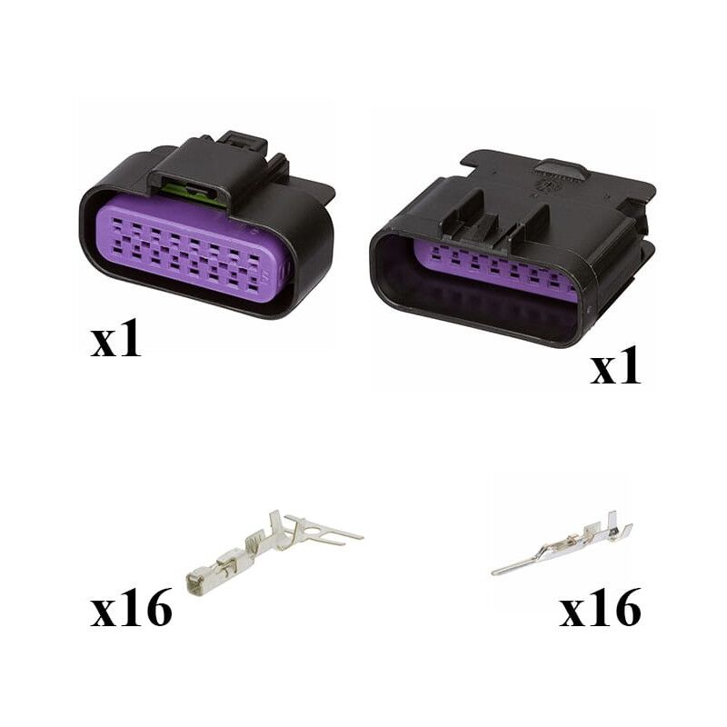 

Kit Conector GT 150 series Macho Hembra 16 Vías