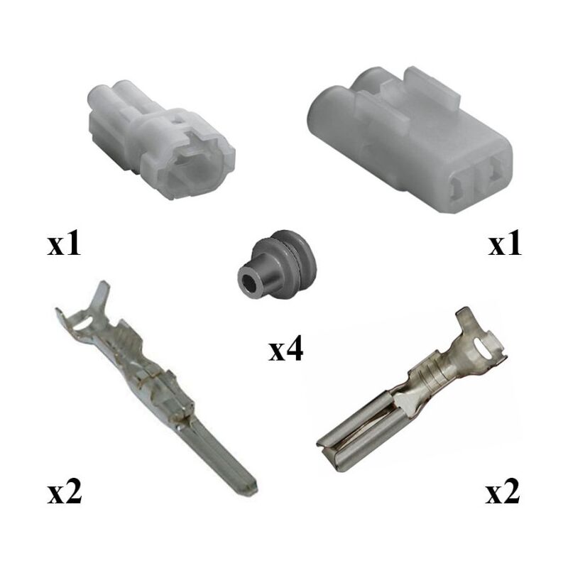 

Errebi Cablaggi - Kit Conector HM Sealed Macho Hembra 2 Vías Tipo A