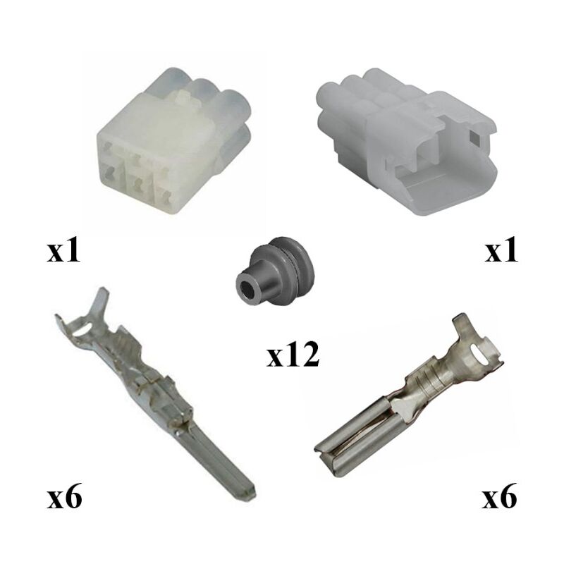 

Kit Conector HM Sealed Macho Hembra 6 Vías Tipo A