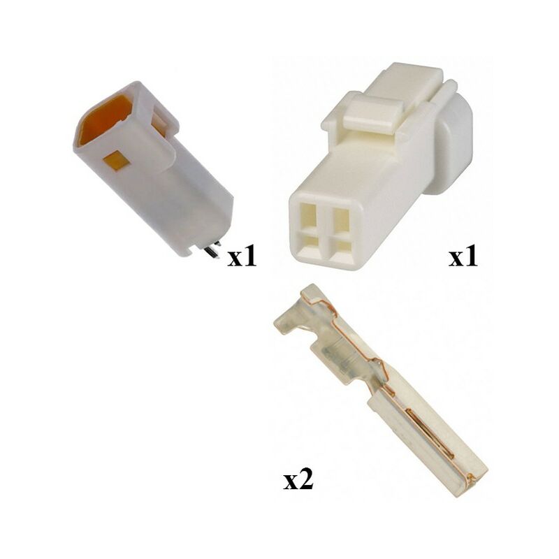 

Japan Solderless Terminals - Kit Conector JWPF Macho Hembra 2 Vías PCB