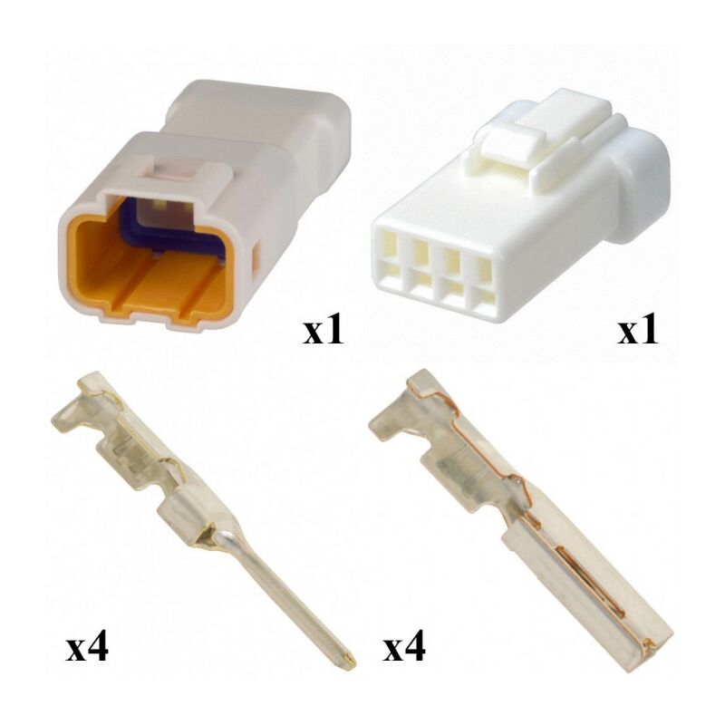 

Kit Conector JWPF Macho Hembra 4 Vías