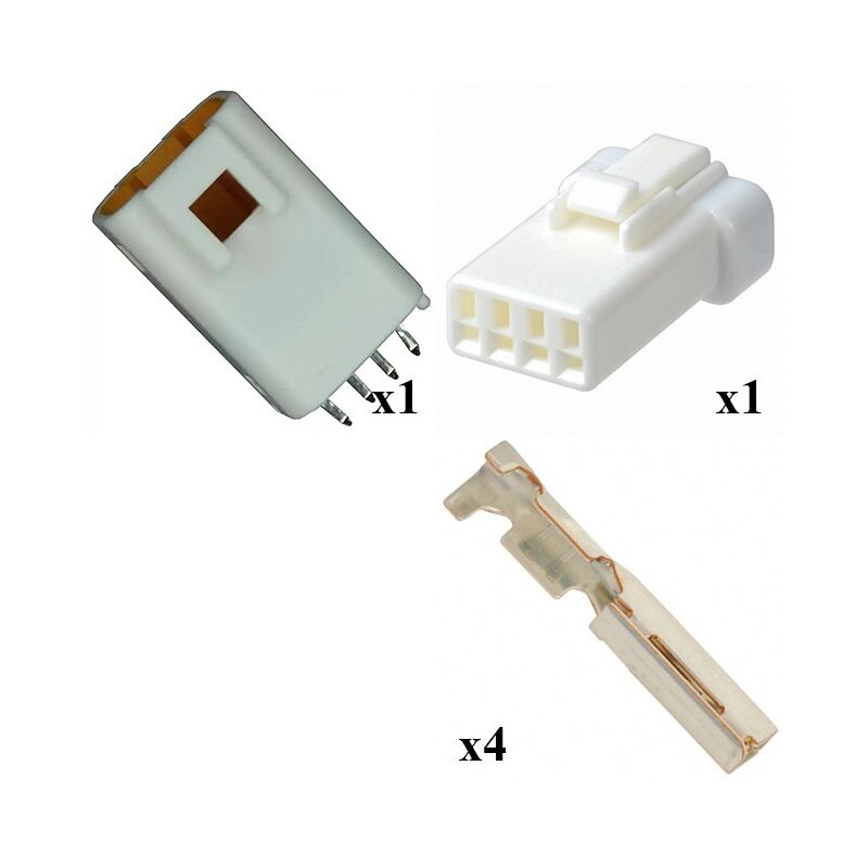 

Kit Conector JWPF Macho Hembra 4 Vías PCB