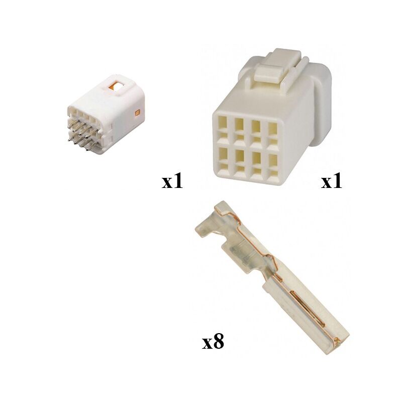 

Kit Conector JWPF Macho Hembra 8 Vías PCB