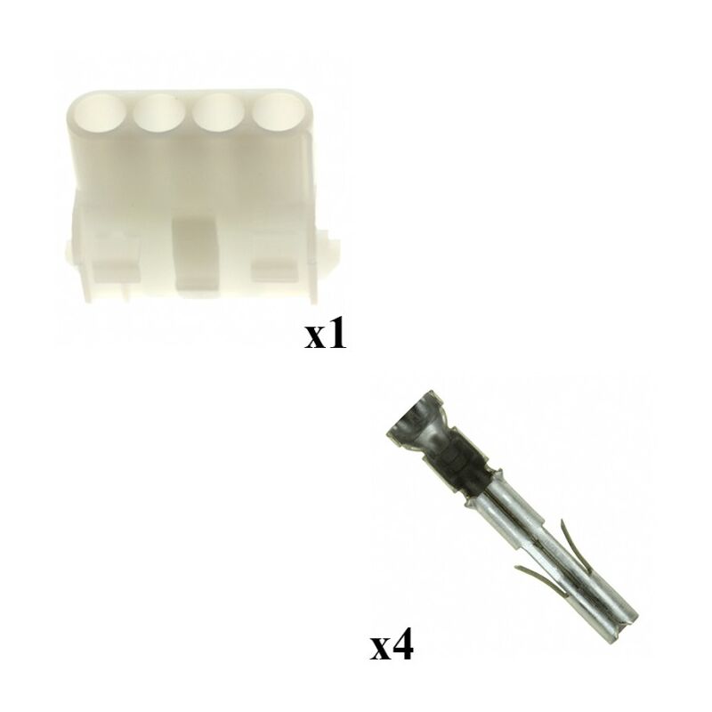 

Kit Conector Mate n lok Hembra con Hembra Terminal 4 Vías