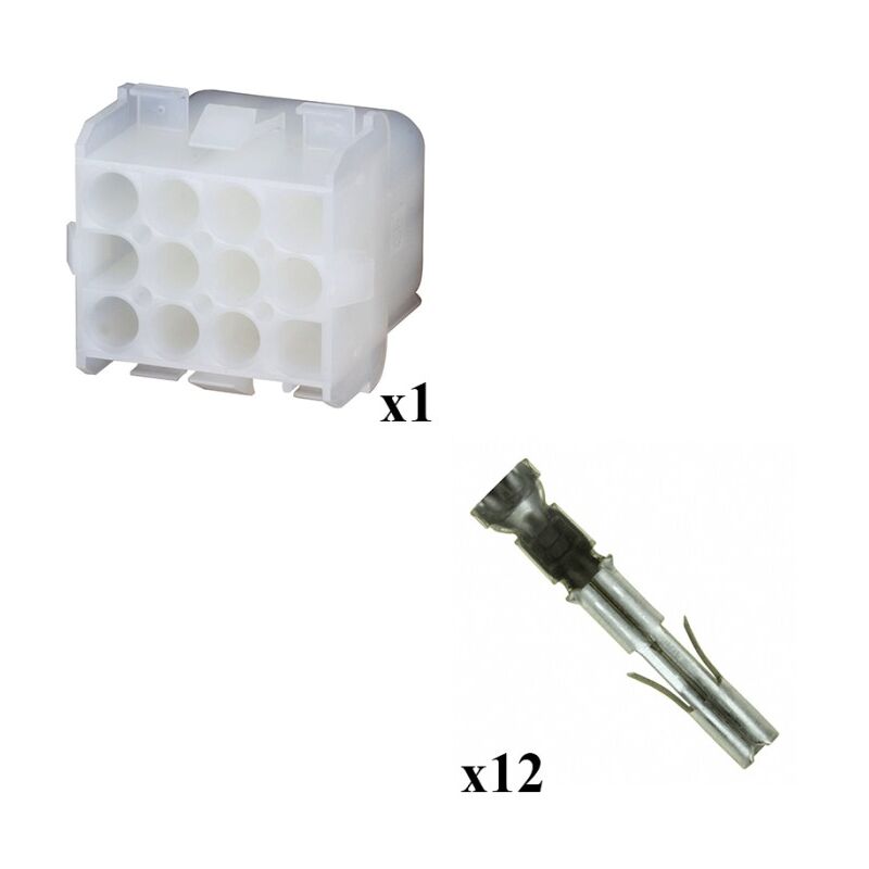 

Kit Conector Mate n lok Hembra con Hembra Terminal 4x3 Vías