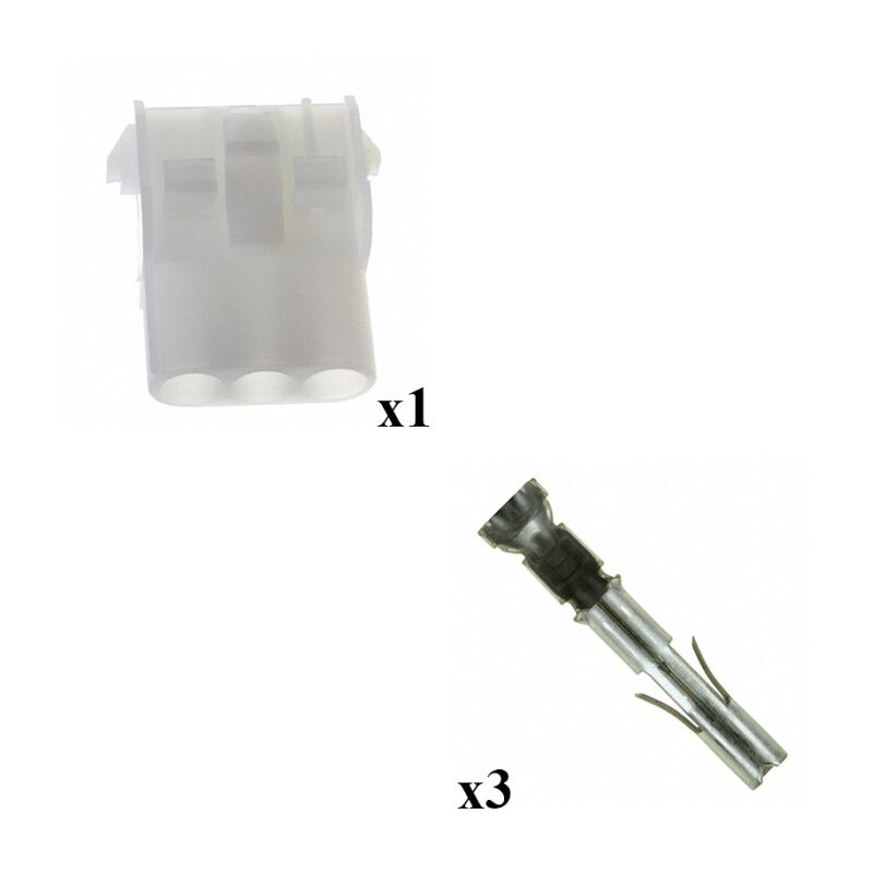 

Kit Conector Mate n lok Hembra con terminal Hembra 3 Vías