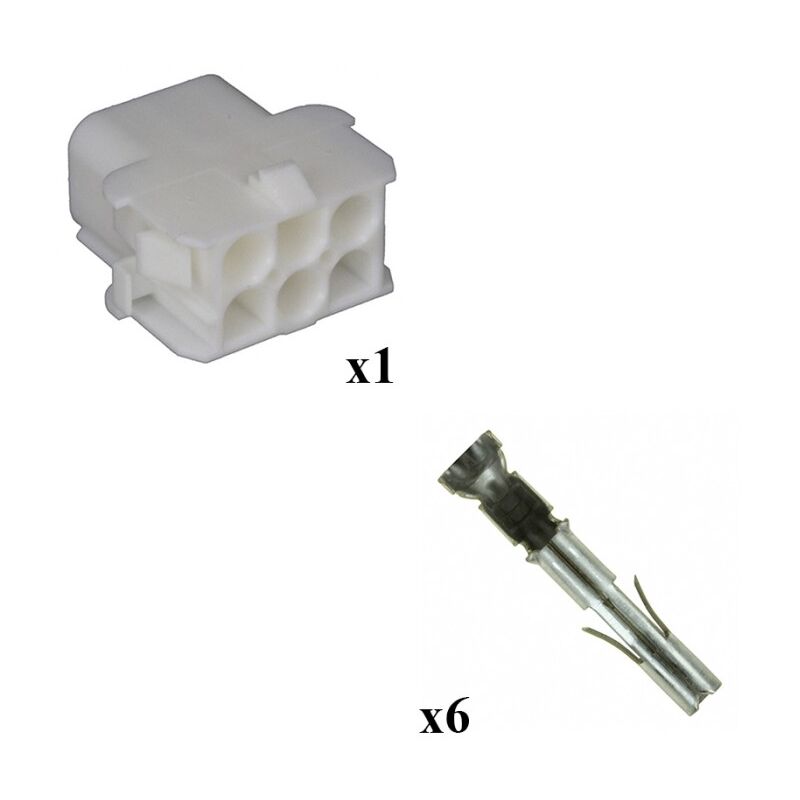 

Kit Conector Mate n lok Hembra con terminal Hembra 3x2 Vías