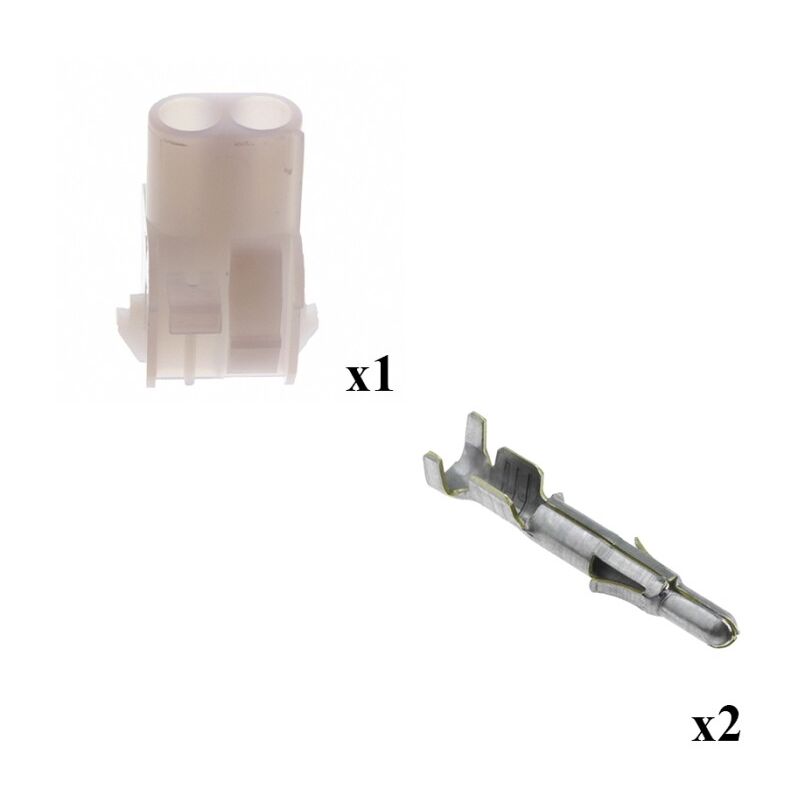 

Errebi Group - Kit Conector Mate n lok Hembra con terminal Macho 2 Vías
