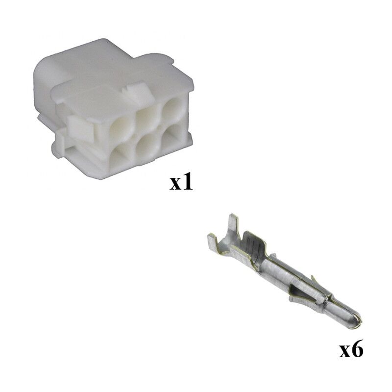 

Kit Conector Mate n lok Hembra con terminal Macho 3x2 Vías