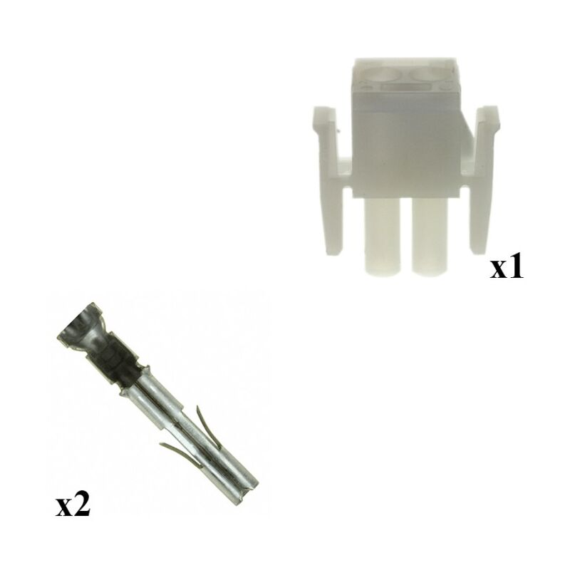 

Kit Conector Mate n lok Macho con terminal Hembra 2 Vías