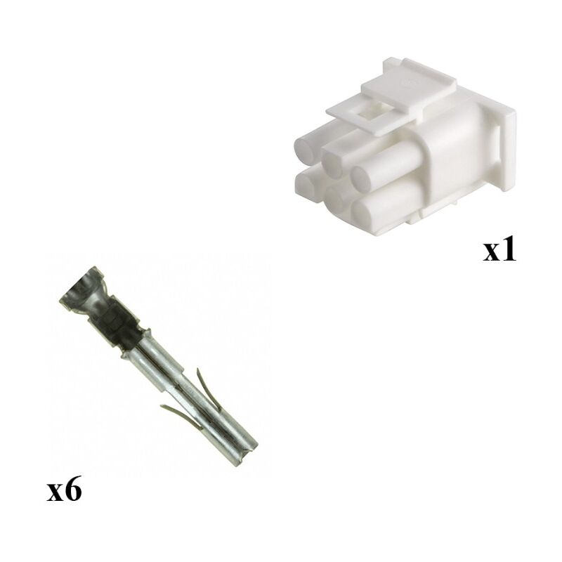 

Kit Conector Mate n lok Macho con terminal Hembra 3x2 Vías