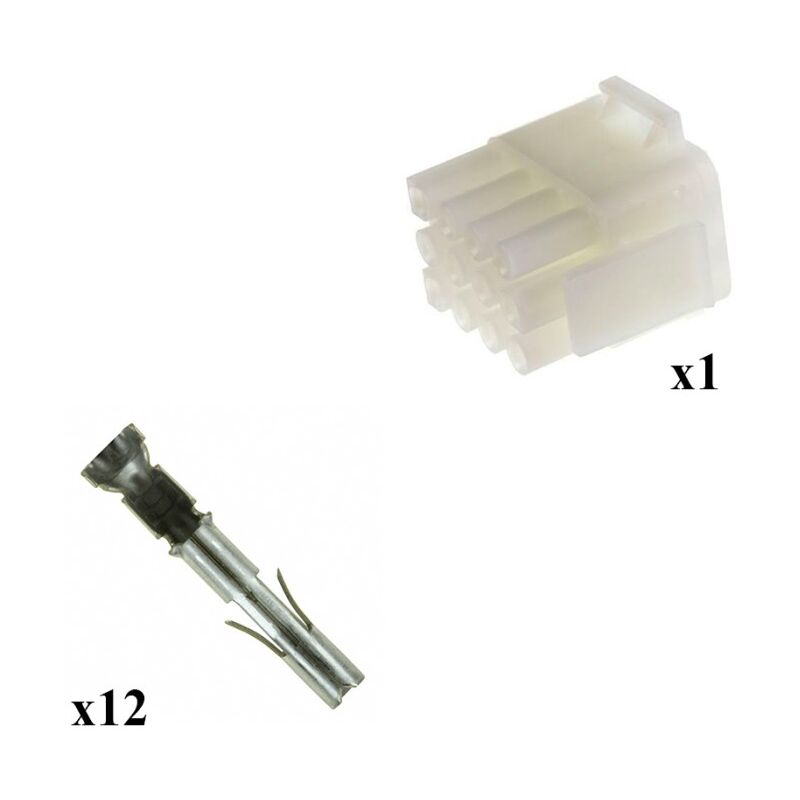 

Kit Conector Mate n lok Macho con terminal Hembra 4x3 Vías