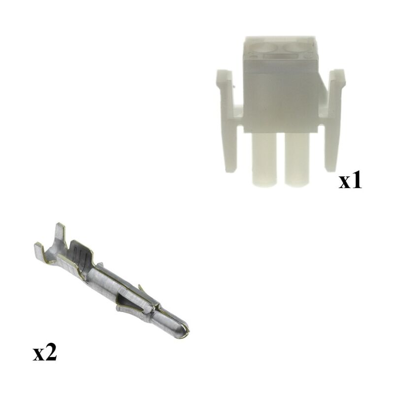 

Errebi Group - Kit Conector Mate n lok Macho con terminal Macho 2 Vías
