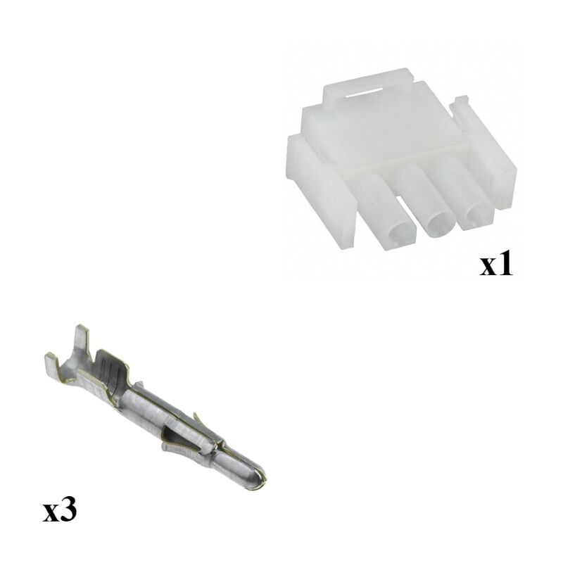 

Errebi Group - Kit Conector Mate n lok Macho con terminal Macho 3 Vías
