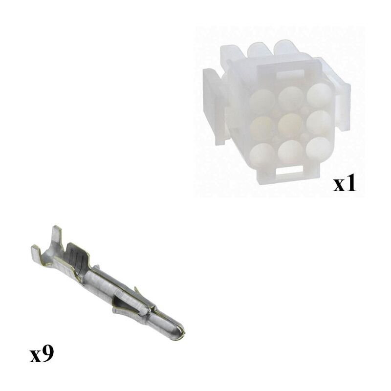 

Errebi Group - Kit Conector Mate n lok Macho con terminal Macho 3x3 Vías