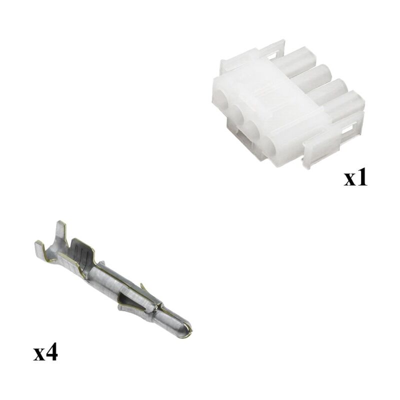 

Errebi Group - Kit Conector Mate n lok Macho con terminal Macho 4 Vías