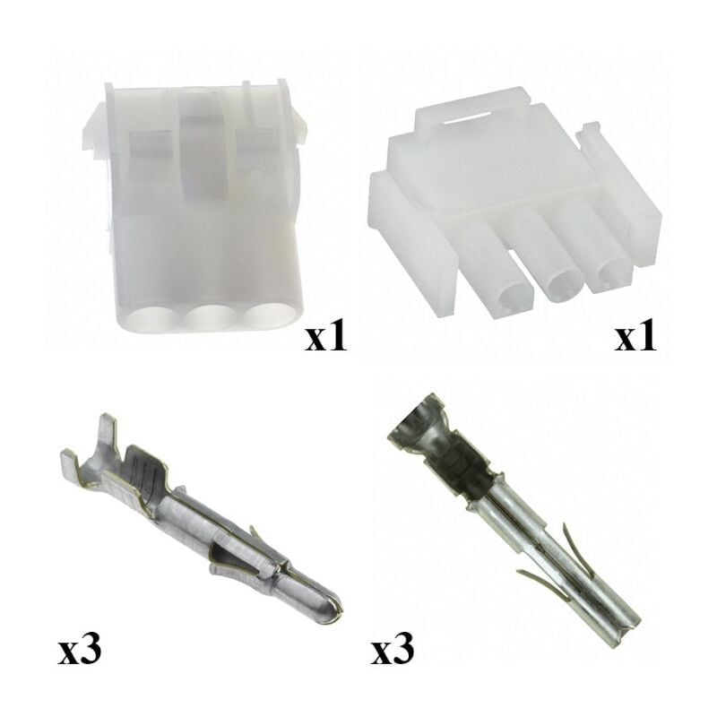 

Kit Conector Mate n lok Macho Hembra 3 Vías