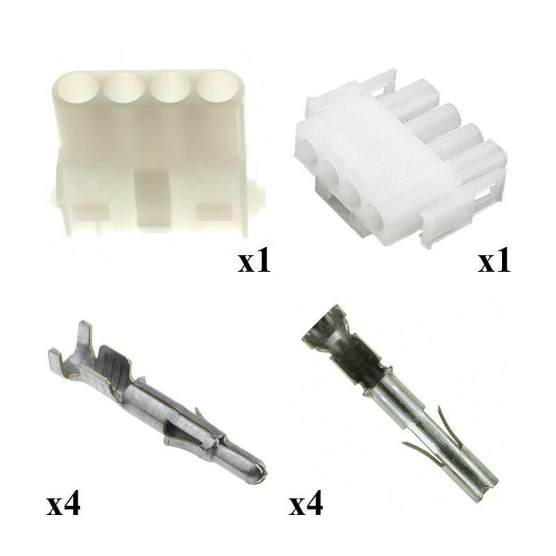 

Kit Conector Mate n lok Macho Hembra 4 Vías