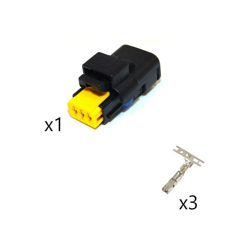 

Aptiv - Kit Conector Miniseal Macho 3 Vías negro