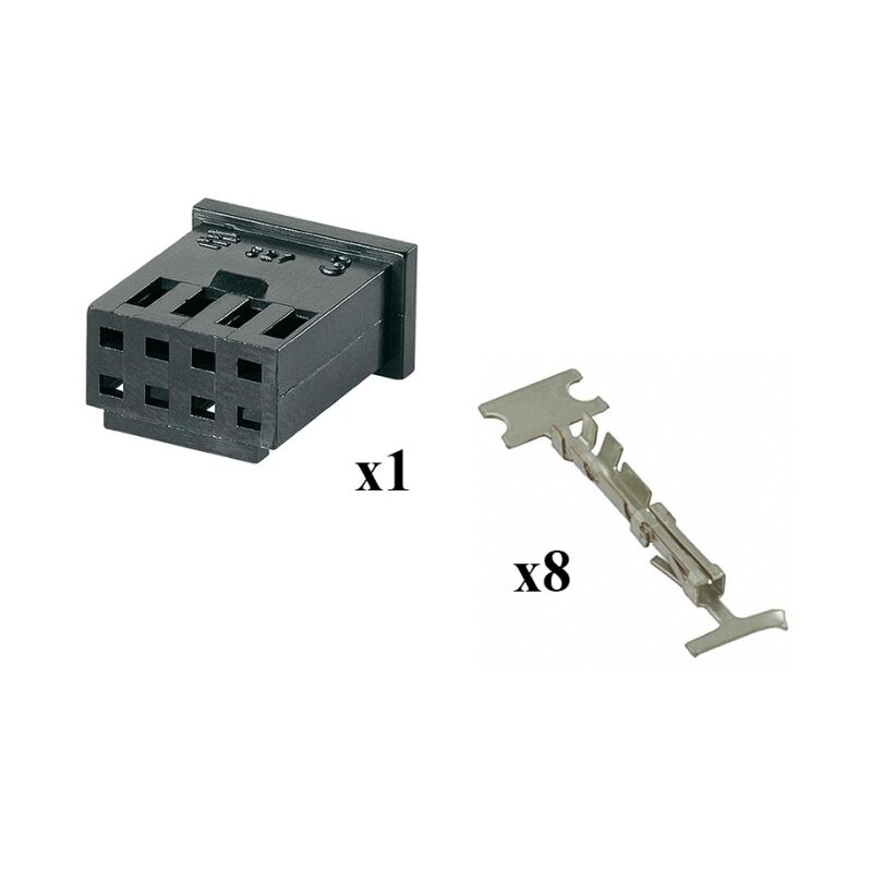 

Kit Conector Modu 2 Hembra 4x2 Vías